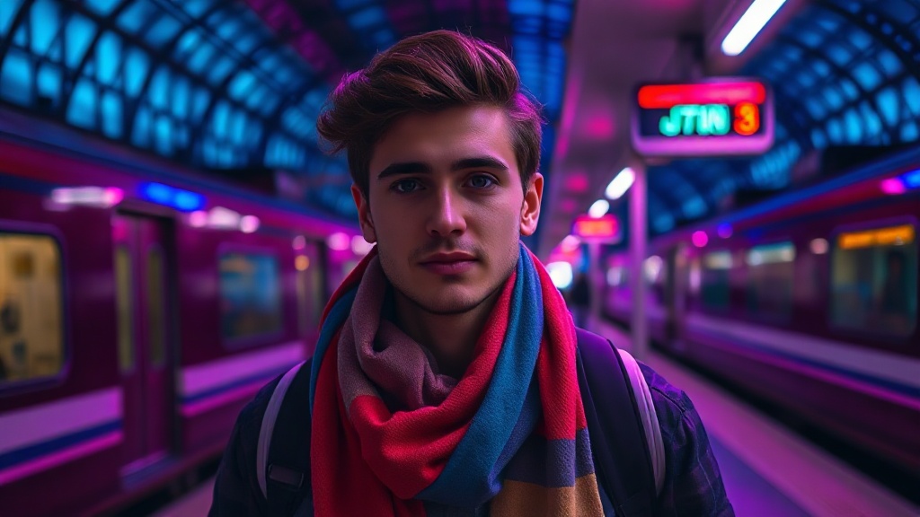 Queer traveler preparing for a trip
